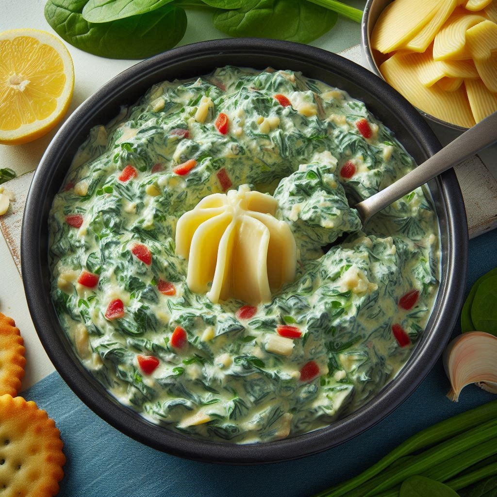 Dump Spinach and Artichoke Dip from Frozen