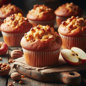 Jumbo Apple-Walnut Muffins