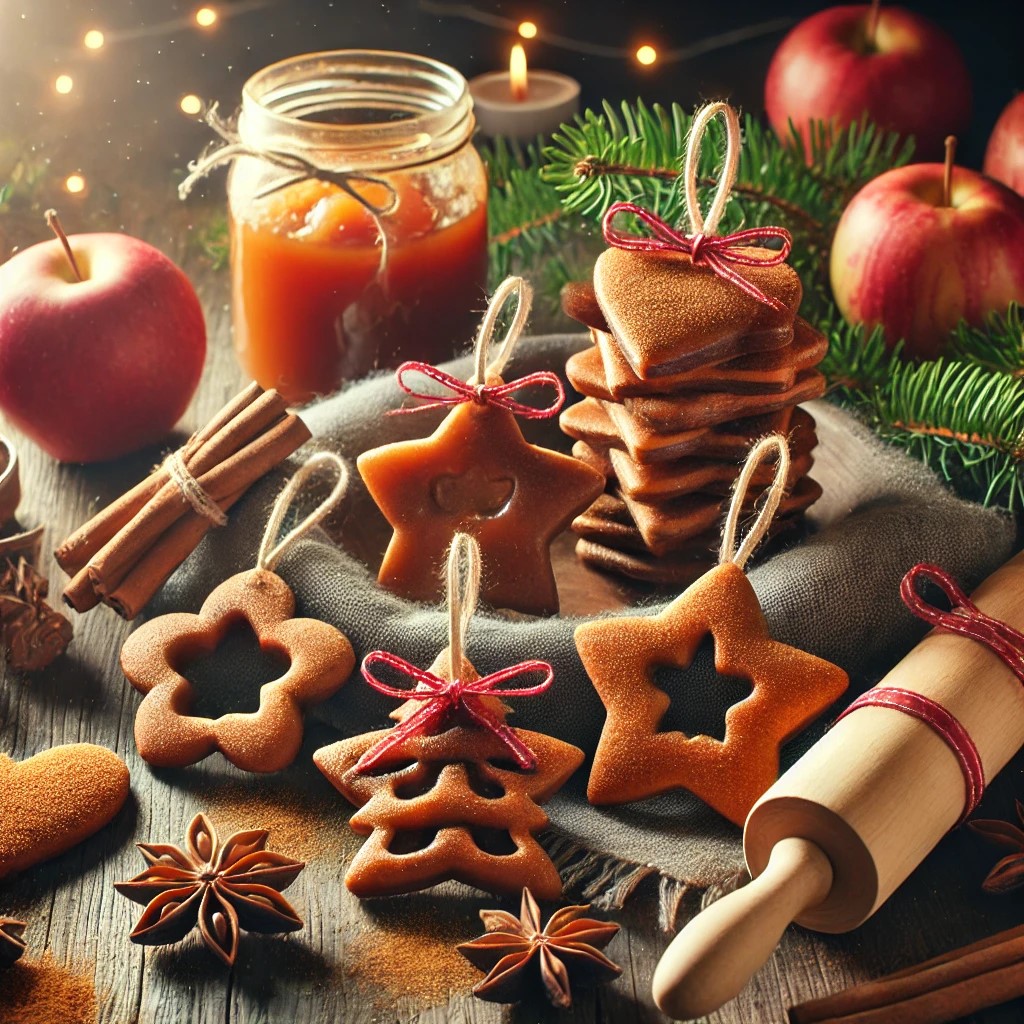 homemade cinnamon applesauce ornaments