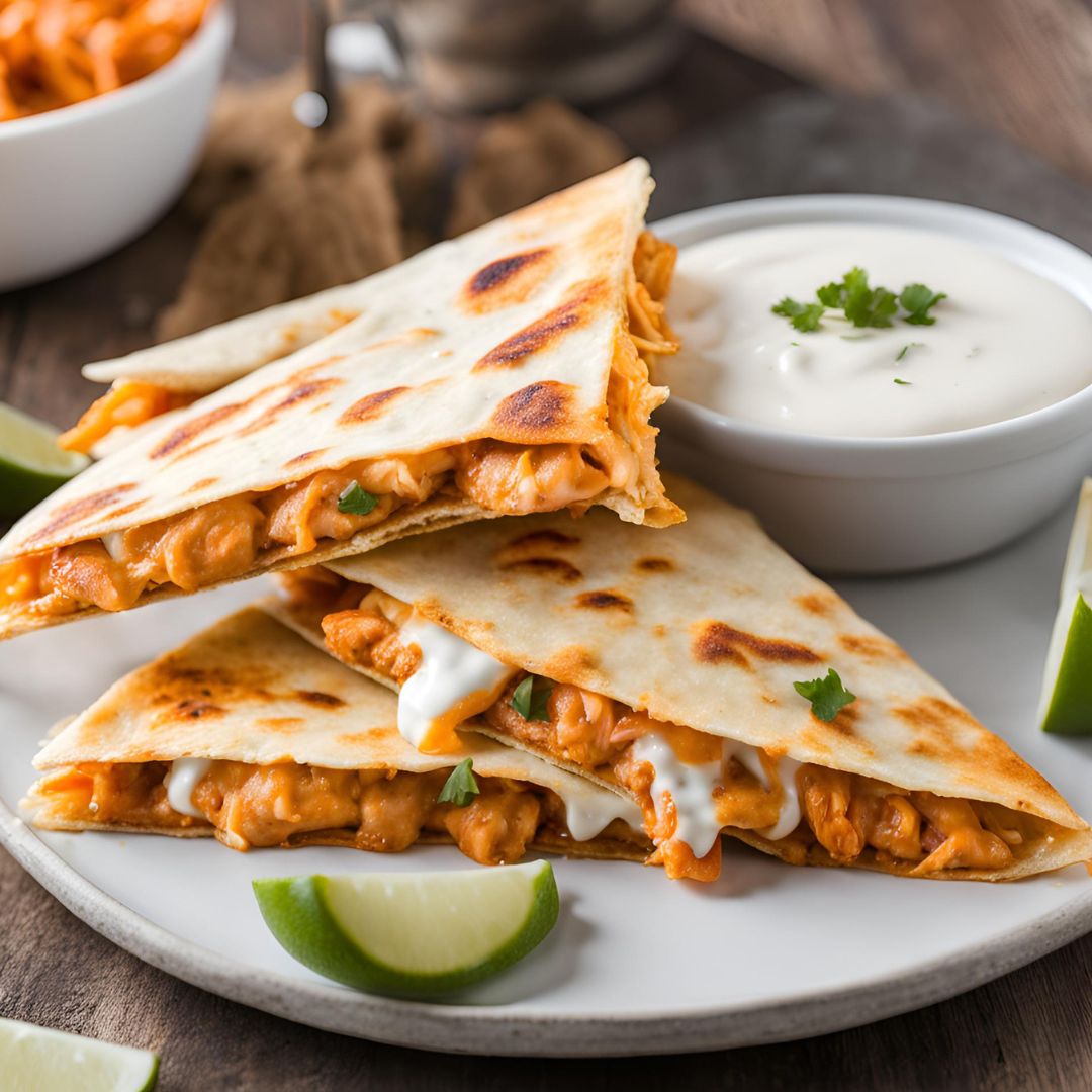 Buffalo Chicken Quesadillas