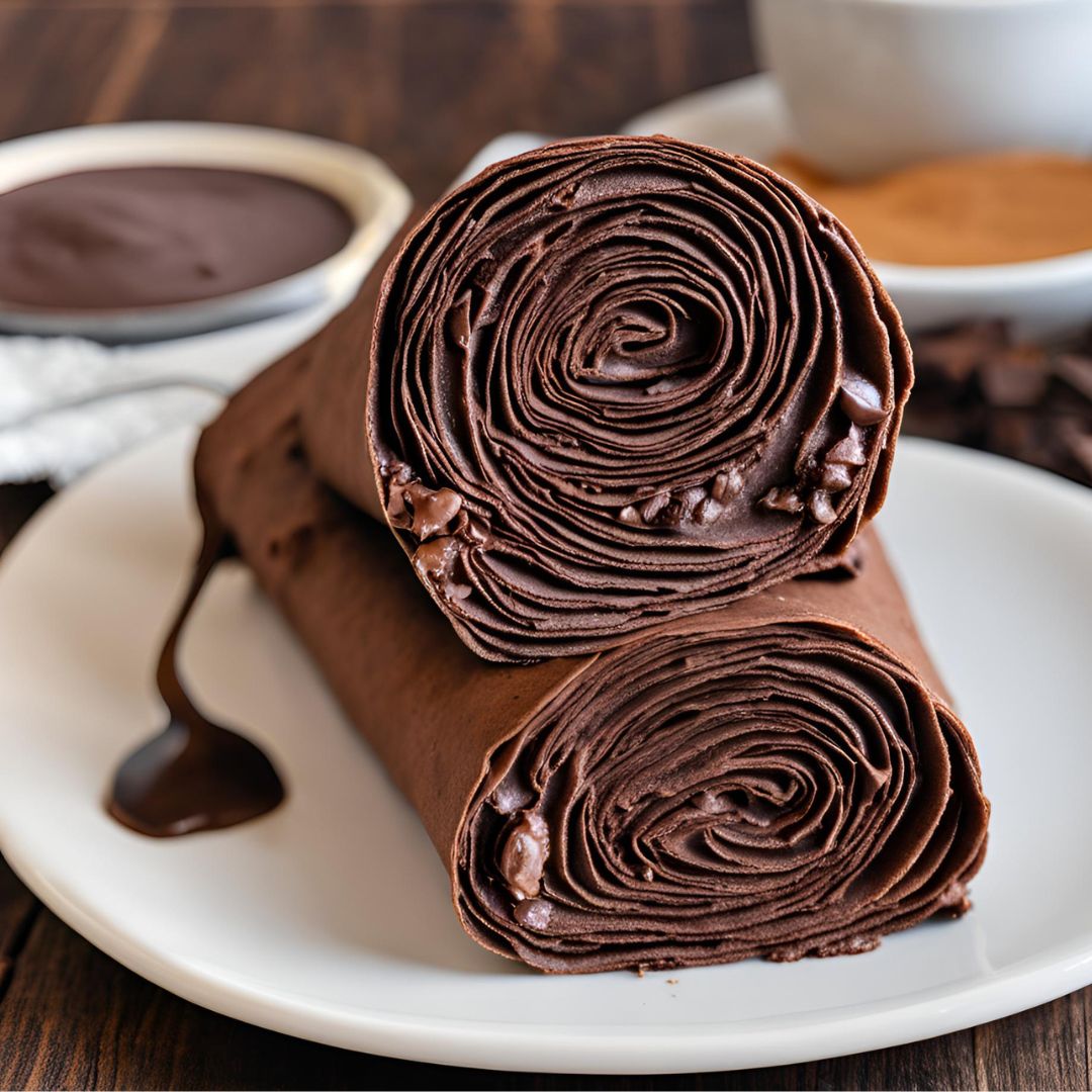 Chocolate Crepe Roll