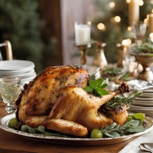 Herb-Crusted Turkey with Garlic and Sage Butter