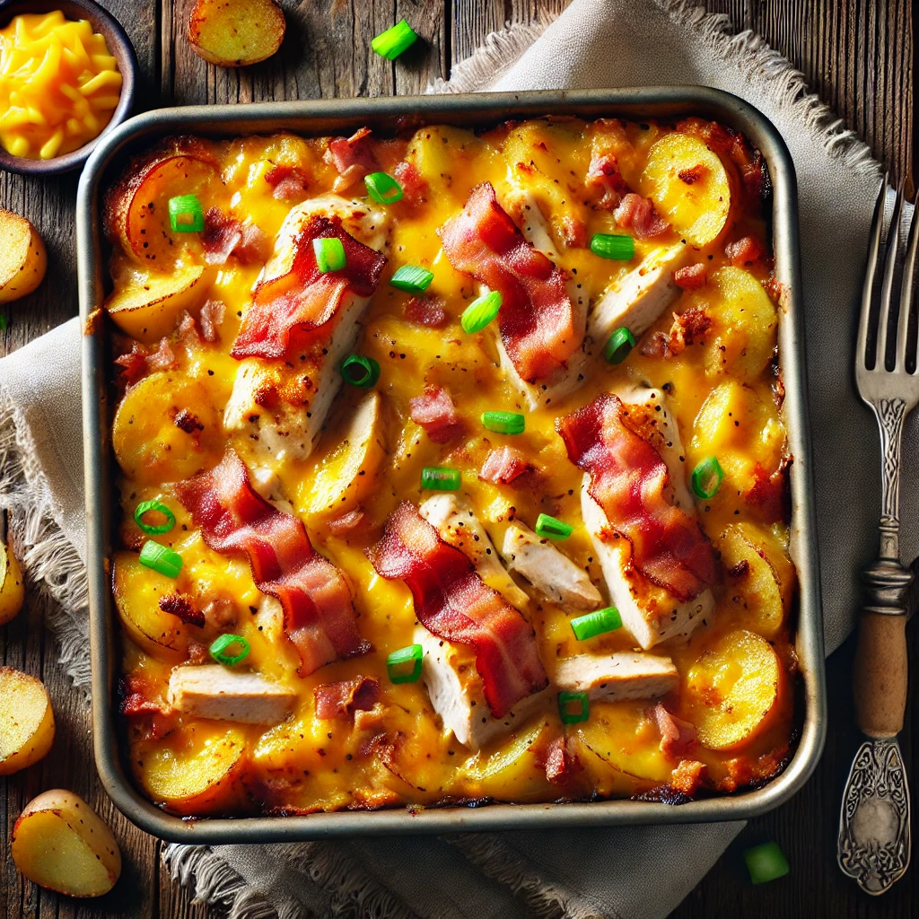 Loaded Chicken and Potato Casserole