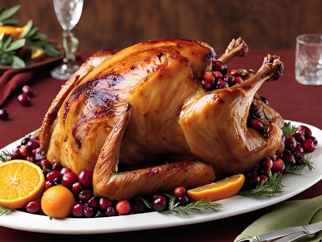 Orange and Cranberry Glazed Turkey