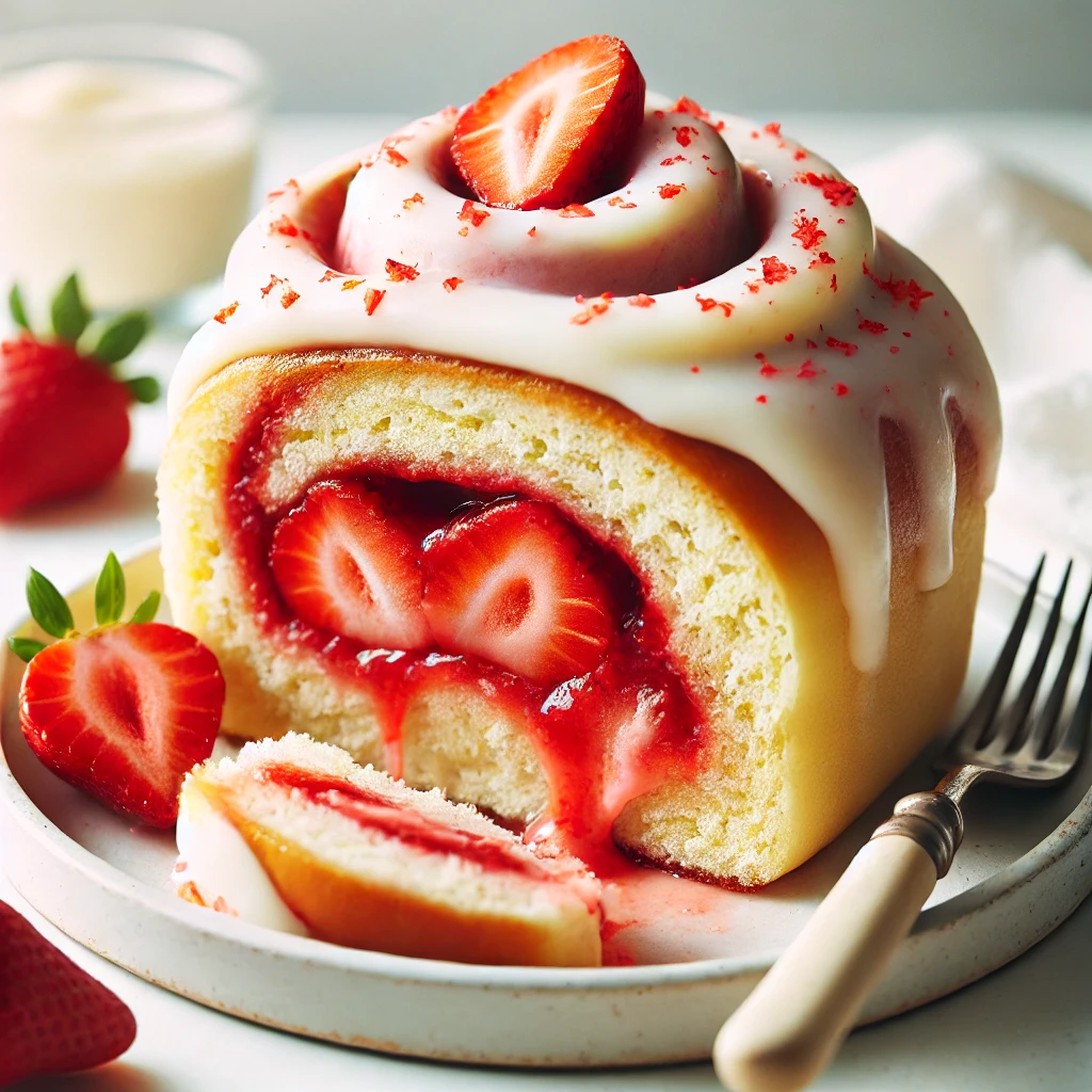 STRAWBERRY CINNAMON ROLLS