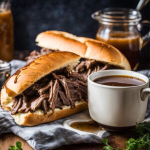 Slow Cooker French Dip Sandwich