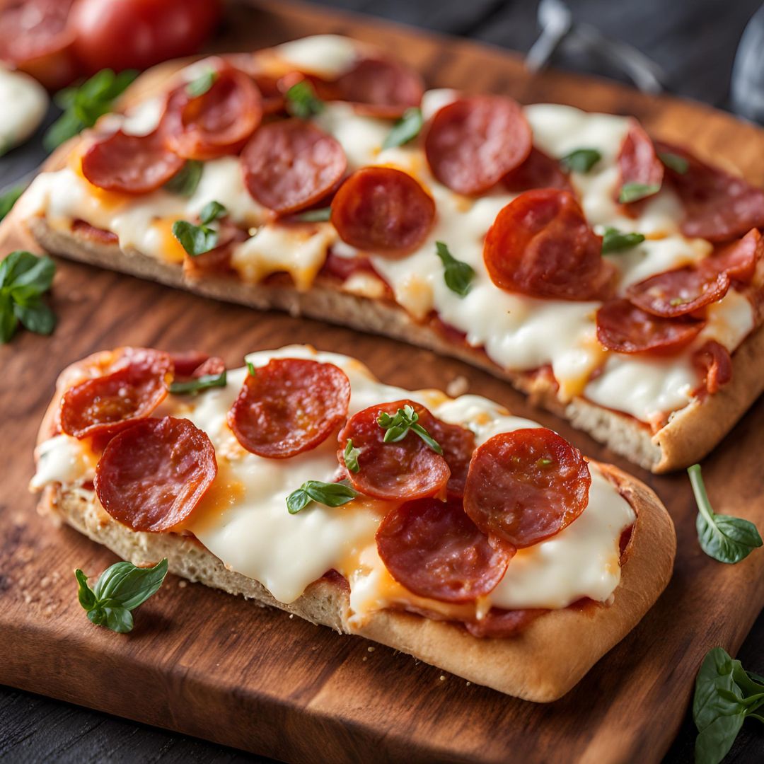 crispy French bread pizza