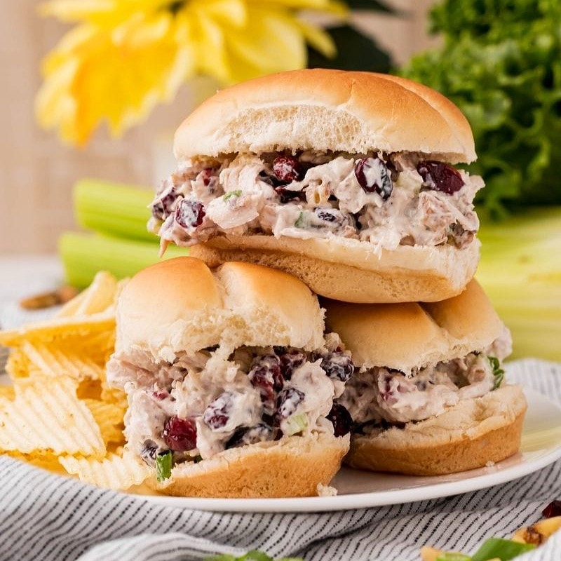 Cranberry-Walnut Chicken Salad