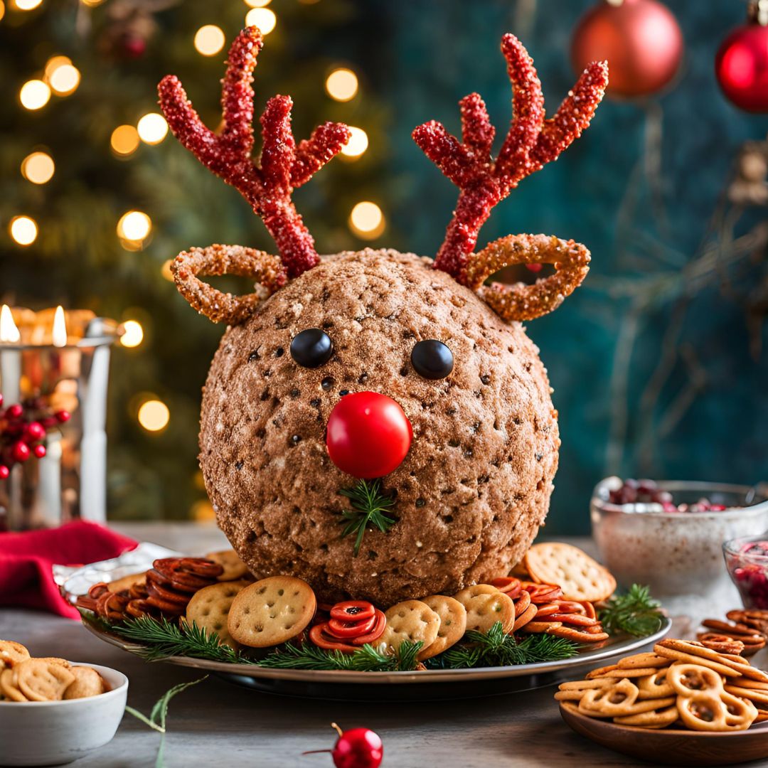 Rudolph Christmas Cheese Ball